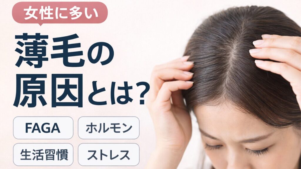 女性の薄毛の原因とFAGA治療を解説