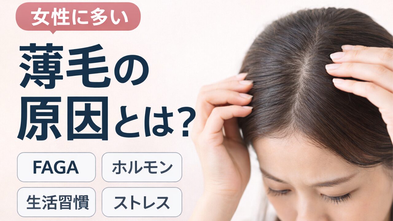 女性の薄毛の原因とFAGA治療を解説